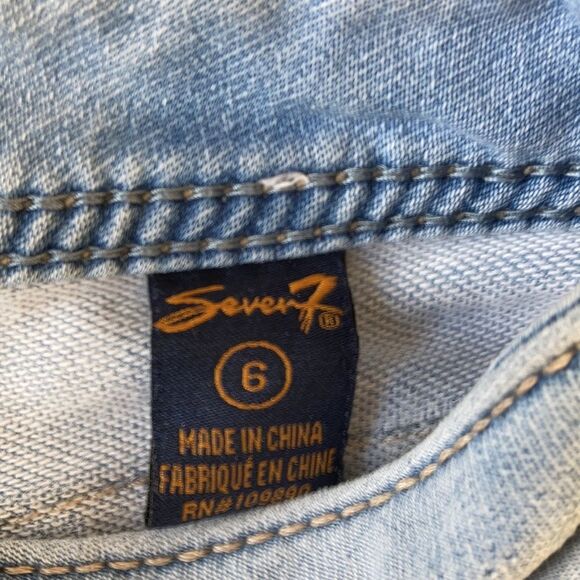 Seven7 Jean light blue shorts - Picture 4 of 6